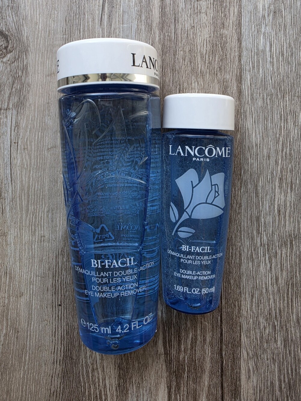 Lancôme Bi-Facil Eye Makeup Remover Full Size 125ml & Travel Size 50ml